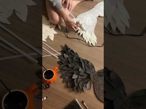 DIY Halloween costume 🪽 Angel wings craft