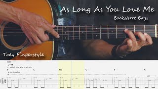 Download lagu As Long As You Love Me - Backstreet Boys Fingerstyle Guitar Cover (TAB) mp3