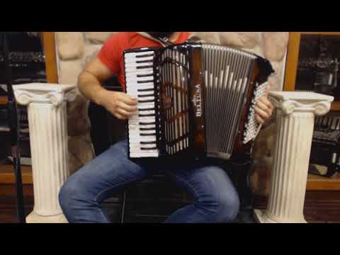 BELTPREIV96WR - NEW Walnut Root Beltuna Prestige IV Piano Accordion LMMH 37 96 $9999