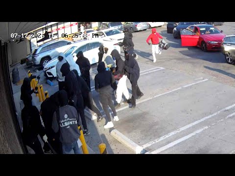 Flash Mob of Raiders Attempt to Rob Jewelry Store