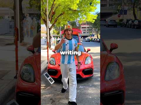 Writing my Subscribers on my Porsche!