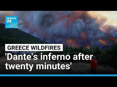 In blazing Greece, anger grows among residents forced to evacuate