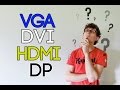 Les connectiques vidéos  - VGA vs. DVI vs. HDMI vs. DisplayPort [5 Minutes Pour]