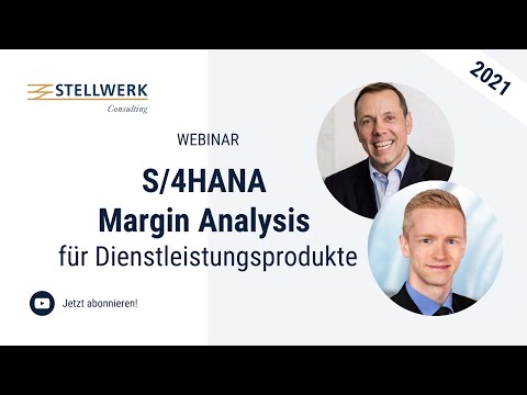 S/4HANA Margin Analysis für Dienstleistungsprodukte