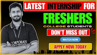 Latest Paid Internship for College Students & Freshers || Earn ₹30k - 40k per month