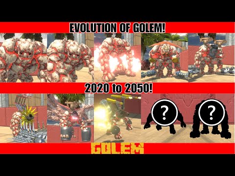 MEGA EVOLUTION OF LAVA GOLEM IN ARBS - 2020 to 2050 - ANIMAL REVOLT BATTLE SIMULATOR