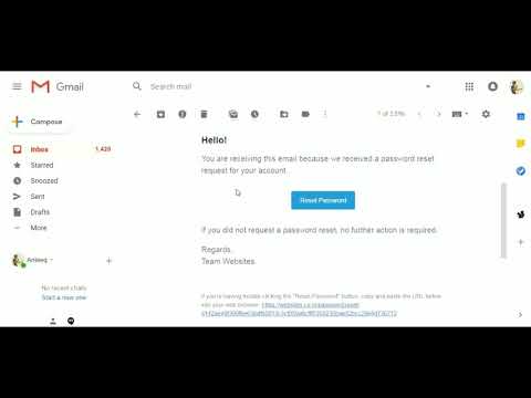 How to reset your password