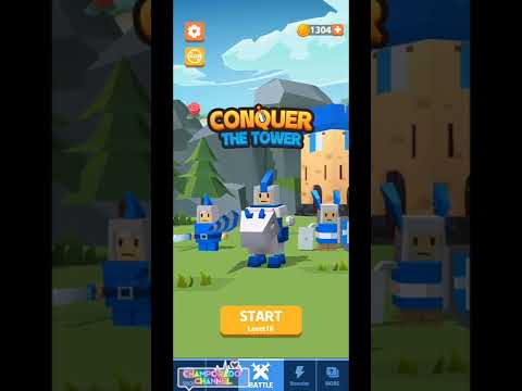 Gameplay CONQUER THE TOWER : Takeover, Level 15 & Level 16, Strategy Game, GameLord 3D, Android Game