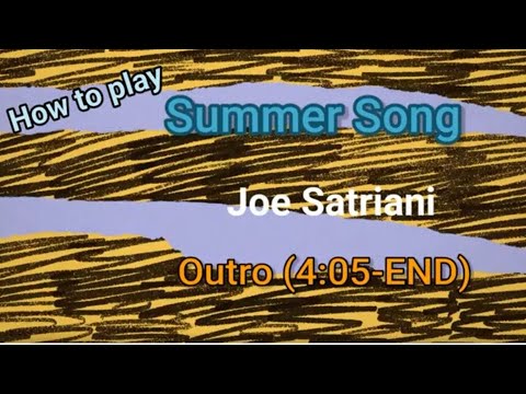 How to play: Summer Song: (4.05 - end) Beat-based Tab & Demonstrated with metronome