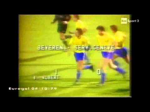 1979 October 3 Beveren Belgium 1 Servette Switzerland 1 Champions Cup