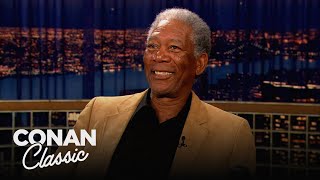 How Morgan Freeman Developed His Voice | Late Night with Conan O’Brien