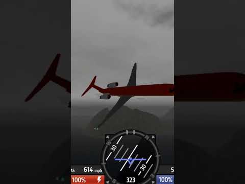 Simpleplanes Orange and Yellow MD-80 Crashes to a water due to the severe weather.