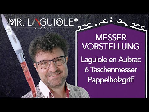 Taschenmesser Laguiole en Aubrac, Pappelholzgriff: vergleich double Platines vs guillochierte Biene
