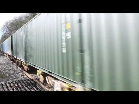 GBRF Class 66748 working 4Z85 arriving at Donnington RFT