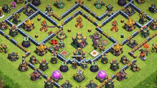【クラクラ】クイヒードラゴンラッシュPart26 TH14全壊