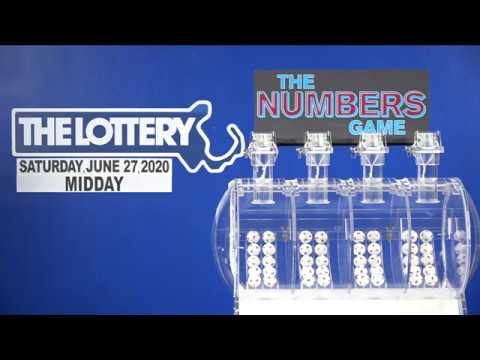 Midday Numbers Game Drawing: Saturday, June 27, 2020