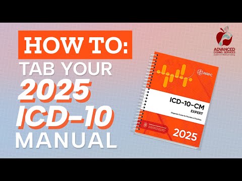 How to Tab Your 2025 ICD-10-CM Manual!