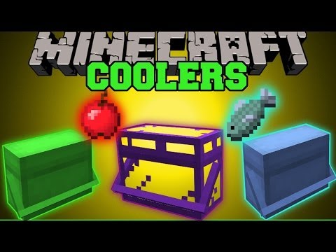 EPIC Minecraft COOLERS Mod!! EAT & STORE Food Automatically