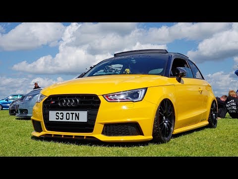 Slammed Audi S1 w/ REMUS Exhaust - CRAZY LOUD SOUND!