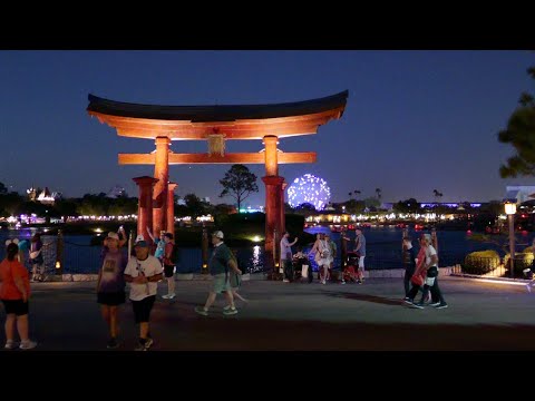 EPCOT World Showcase 2025 Night Tour & Walkthrough in 4K | Walt Disney World Orlando Florida 2025