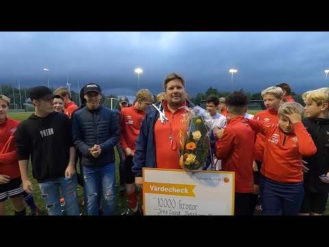 Vi hyllar Jens Lund - ungdomsledare Tvååkers IF