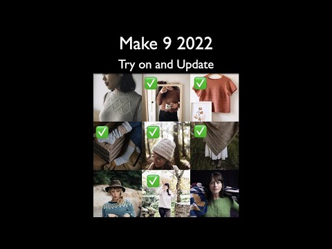 Make 9 2022 - Try on and Update - Nina Maria Knitting