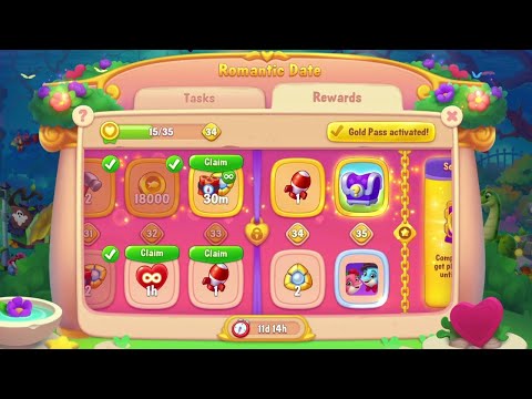 @Fishdom Win Strikes Atlantis Cup Stage 36 - 38. 💜Romantic Date Event Level 33 🔐.