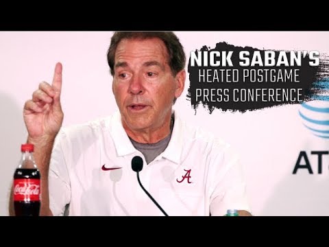 Nick Saban's heated press conference after 62-10 win over New Mexico State