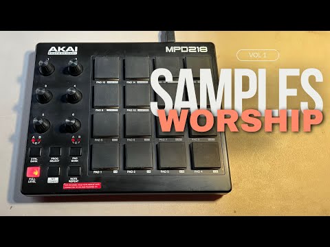 Akai MPD218 + Drum test SAMPLES WORSHIP⚡️🤯VOL 1