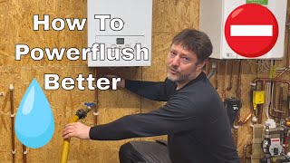 How To Power Flush Better - Top Tips On Powerflushing Central Heating Systems.