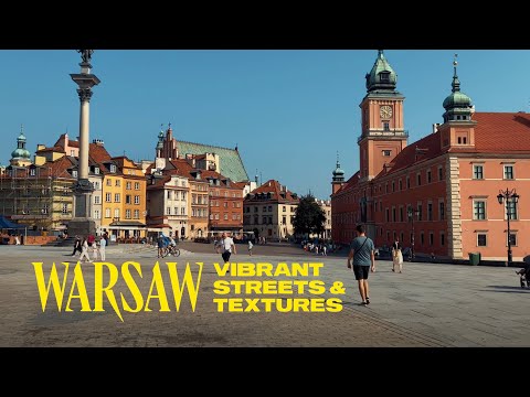 Vibrant Streets of Warsaw, Poland / 4K Walking Tour