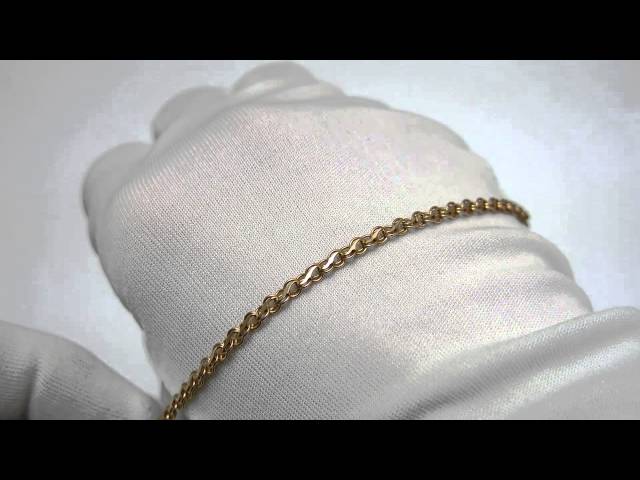Срібний позолочений ланцюжок ех21 Відео огляд