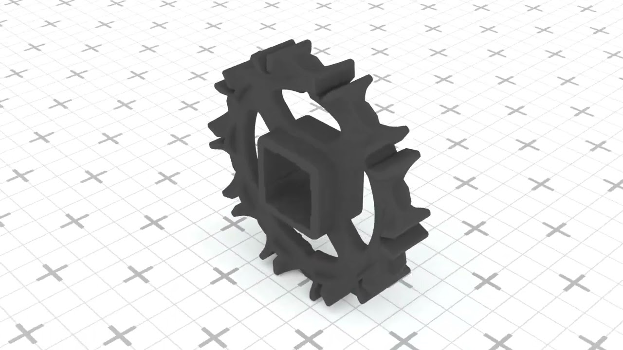 Intralox Series S800 sprocket with a 165 mm pitch diameter 10 teeth 3D Print Model
