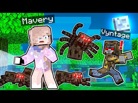 Mavery - Spending The Night in a CREEPY SPIDER Forest In Minecraft! - Minecraft Wizard School [#7]