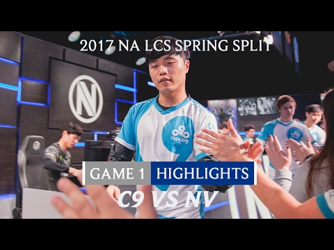 Highlights: C9 vs NV Game 1 - 2017 NA LCS Spring Split Week 3 Day 2