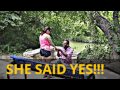 Best fishing proposal!!! Chazette Brumbaugh and Jeffrey Hamilton