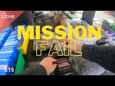 LIVE VIDEO GAME HUNT: Flea Market Fail: Video Games, Toys, Collectibles
