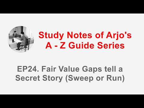 Arjo's A-Z Guide - Fair Value Gaps Tell a Secret Story ( Sweep or Run ) EP24