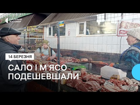 ​М'ясо та сало подешевшали: ціни на ринках Житомира і Любара