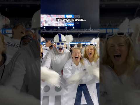 Happy PSU White Out!! 🔊🏈🤍🤩 #pennstate #psu #whiteout #pennstatefootball #shorts #college #football