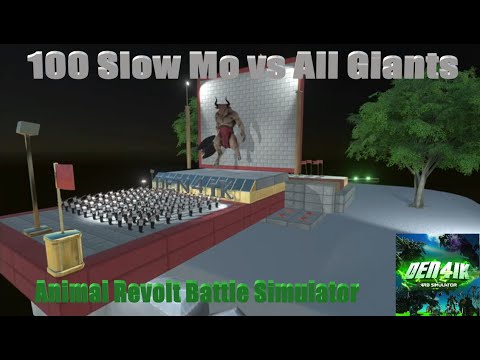 100 Slow Mo vs All Giants - ARBS - Den4ik-ARBSimulator