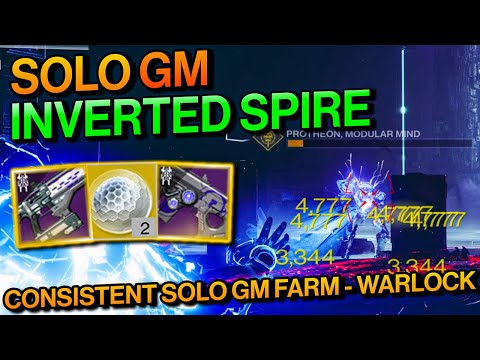 Destiny 2: Warlock Consistent Solo GM Farm - Solo GRANDMASTER Inverted Spire Nightfall - Chaos Reach