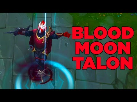 LoL Blood Moon TALON Skin Spotlight (League of Legends)