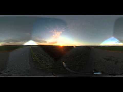 360DegreeVideo: Sunset in Höchberg on xmas 2015