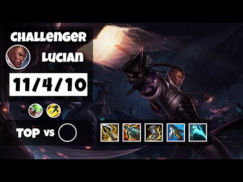 Lucian vs Wukong Top 11.14 Challenger S11 Gameplay (11/4/10) - NA