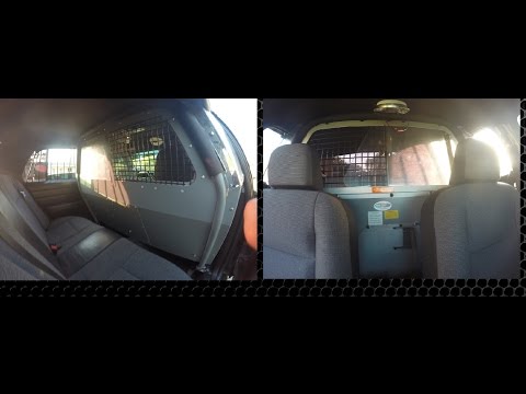 INSTALLED A  PATRIOT PARTITION ON CROWN VIC!!