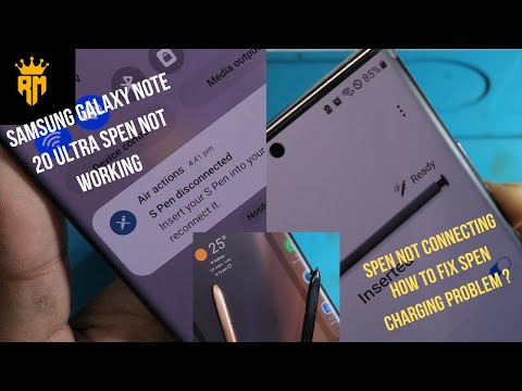 Samsung Galaxy Note 20 Ultra Spen Not Working | spen Not Connecting | How To Fix Spen Problem ?