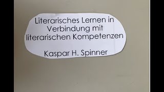 Literarisches Lernen im Unterrichtsfach Deutsch (2022)