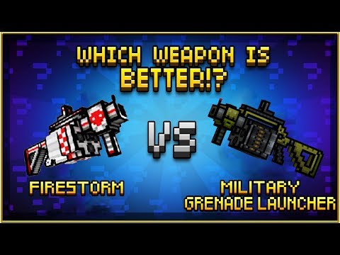 Firestorm VS Military Grenade Launcher - Pixel Gun 3D