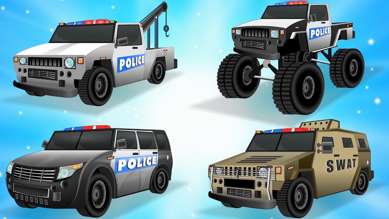 Watch video Learn Police Vehicles Names w Cars Garage - Police Car & Trucks - Cars Transformation - Kids Videos Now Learn Police Vehicles Names w Cars Garage - Police Car & Trucks - Cars Transformation - Kids Videos